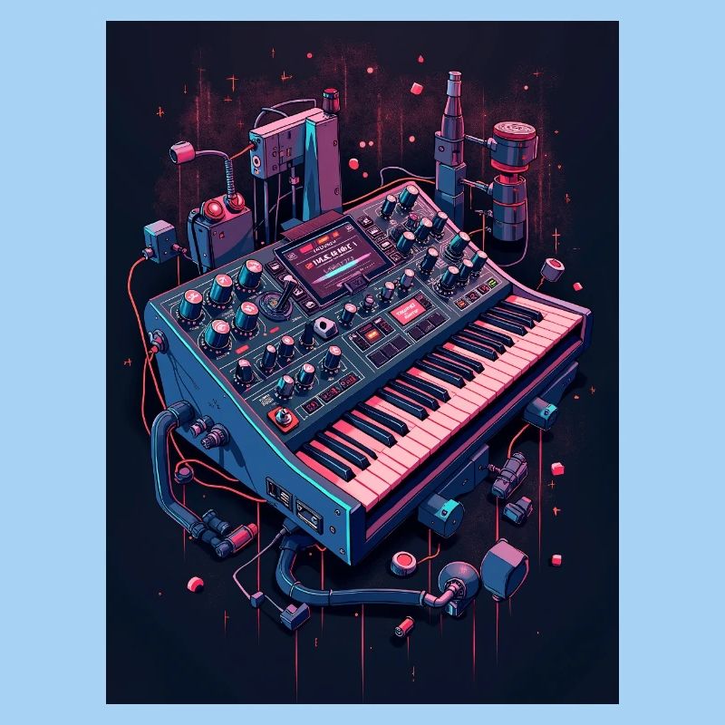 Futuristic Analog Syntheziser
