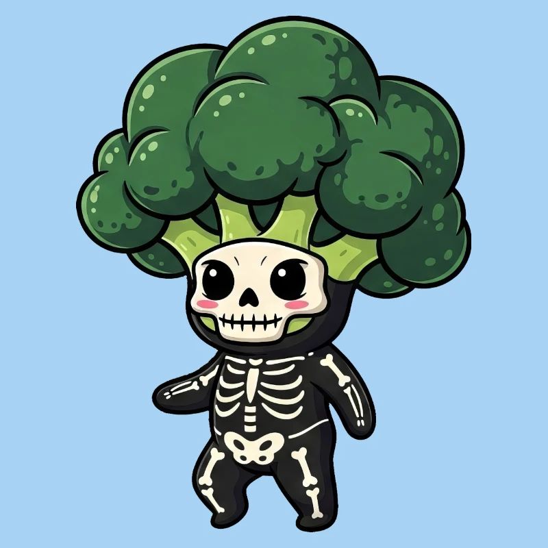 Broccili Halloween Ghost Ghost Cartoon