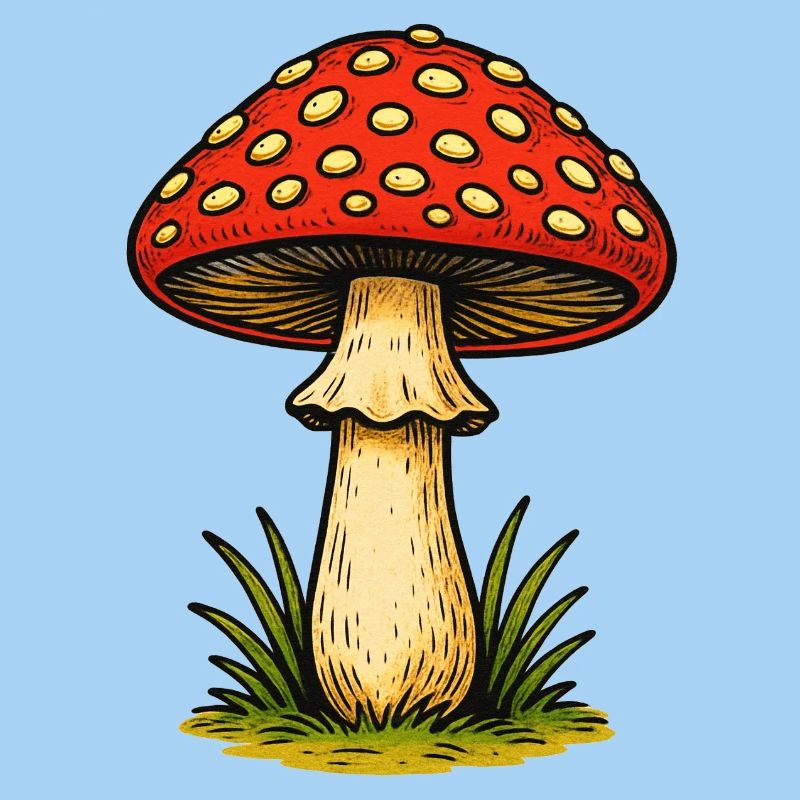 Red Toadstool Retro