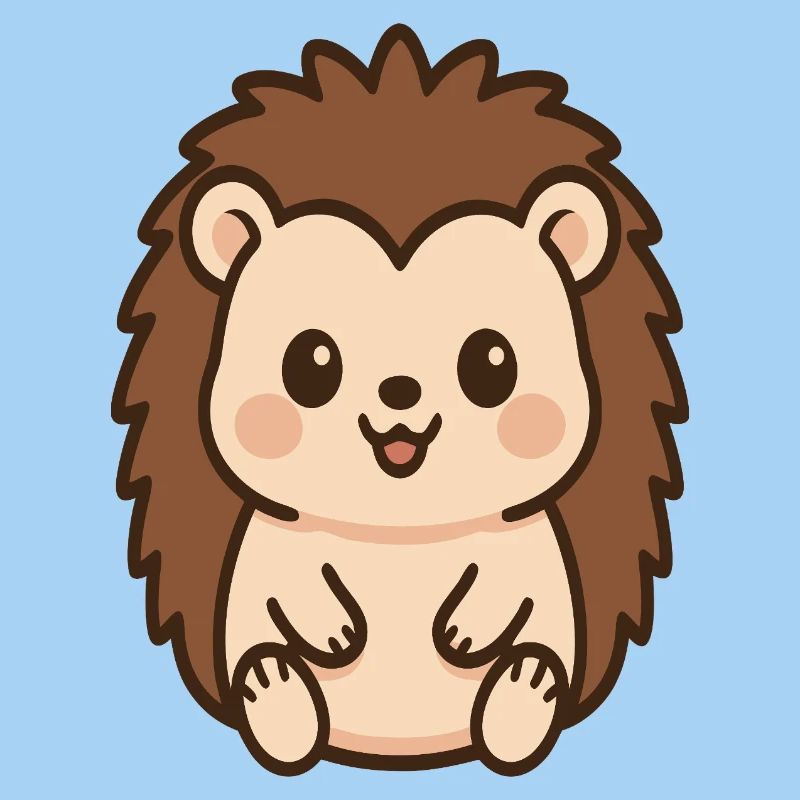Kuscheliger Igel Kawaii
