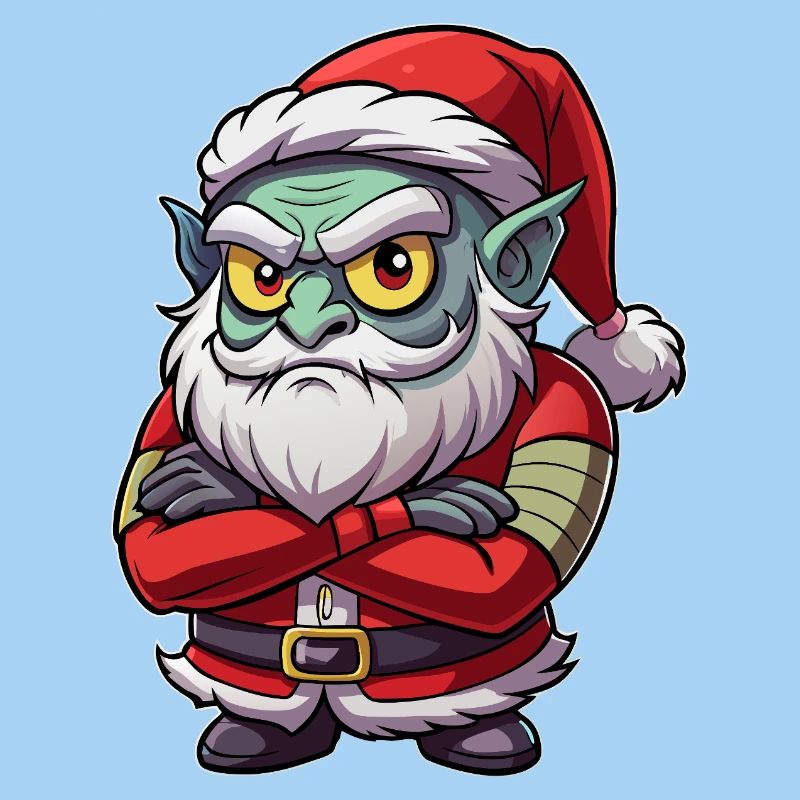 Grumpy Goblin Santa