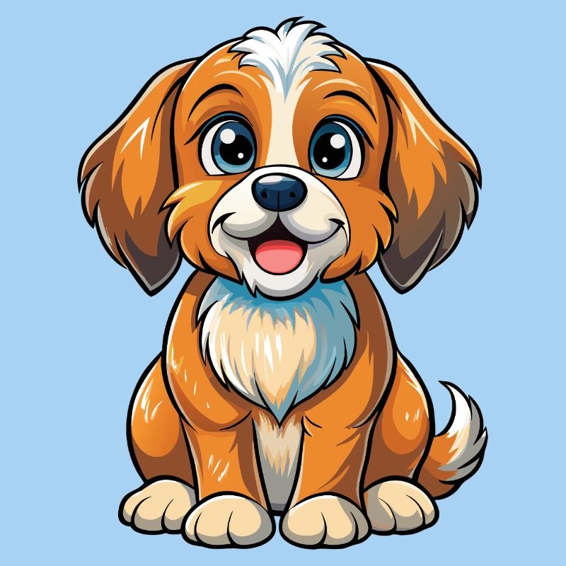 Chiot assis