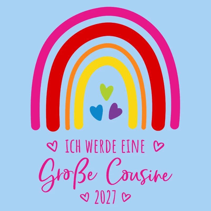 Ich werde eine Große Cousine 2027 Regenbogen