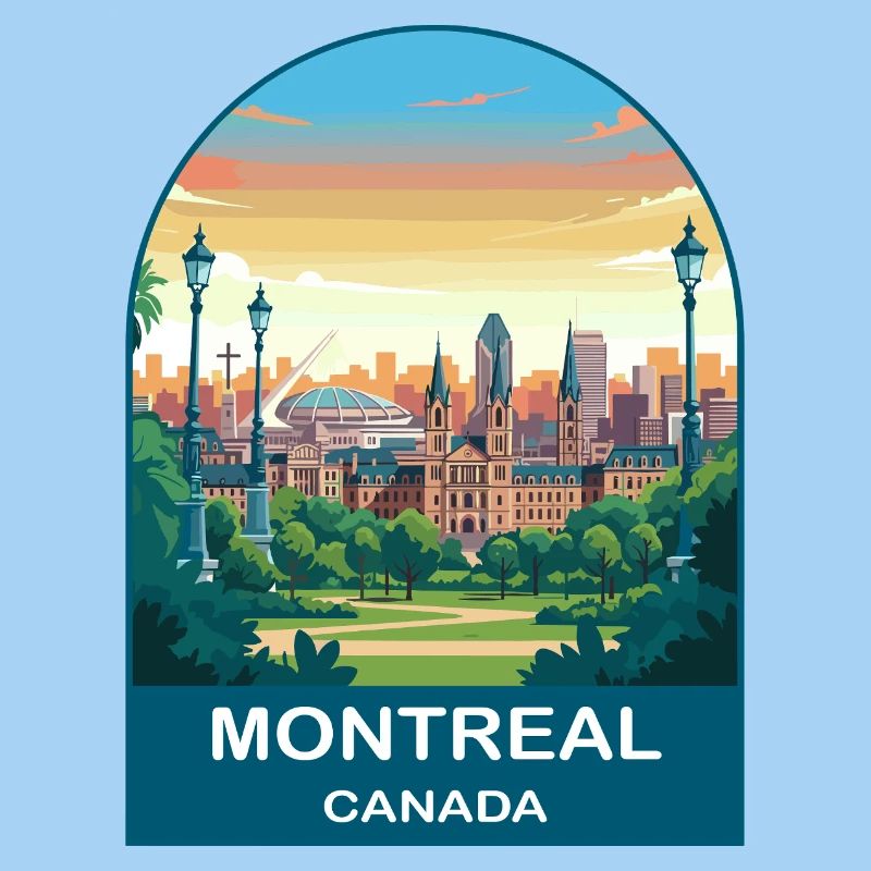 Montreal Canada Stadium Reiseplakat