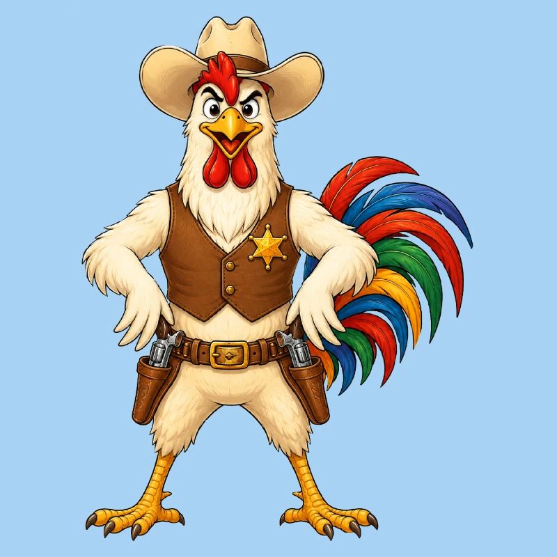 Hahn als Sheriff