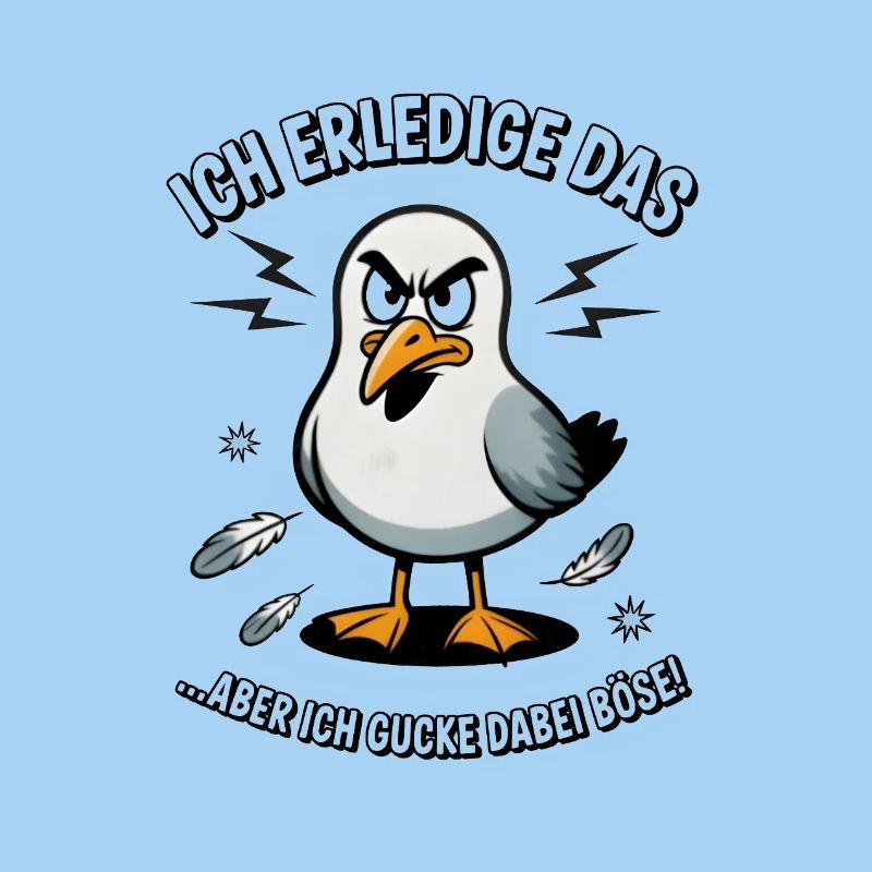Möwe Seevogel Nen scheiss muss ich