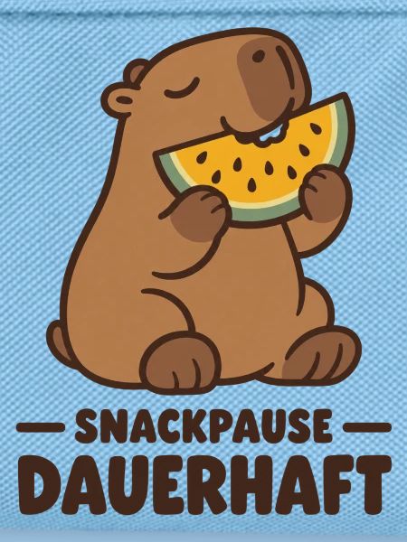 Snackpause dauerhaft Wasserschwein Melone