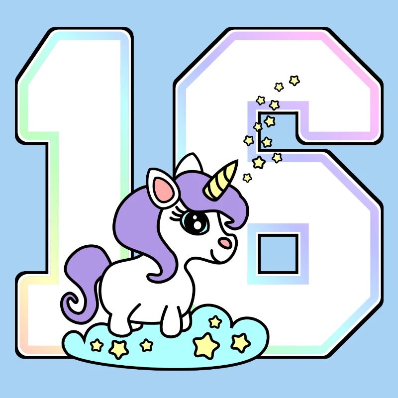 16 Nummer Einhorn