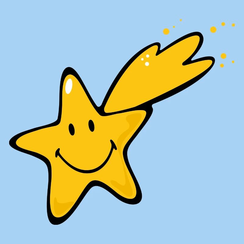 Smiley Shooting Star