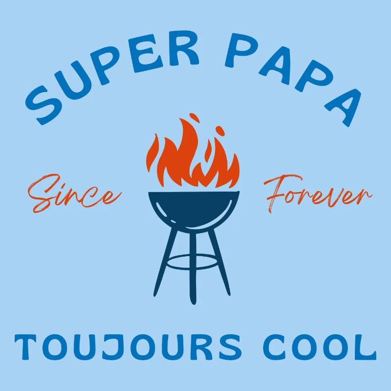 Super Dad Always Cool - Papa Geschenkidee