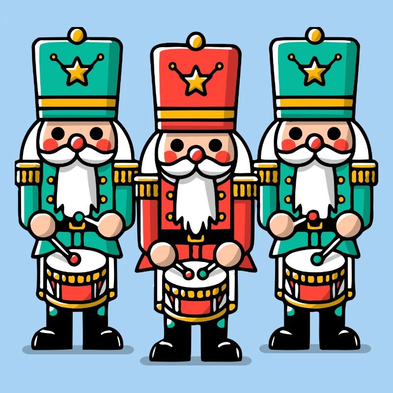 Weihnachtliche Nussknacker