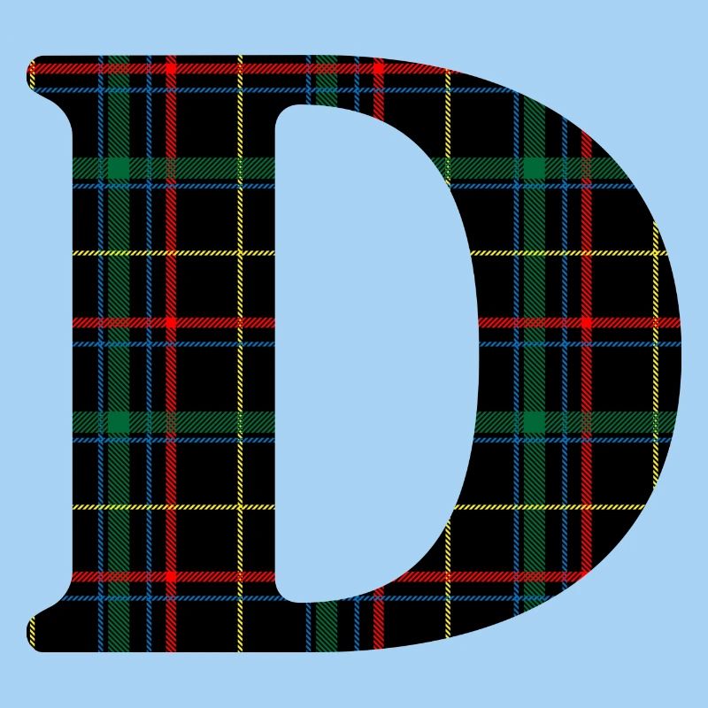 Monogramme d tartan écossais