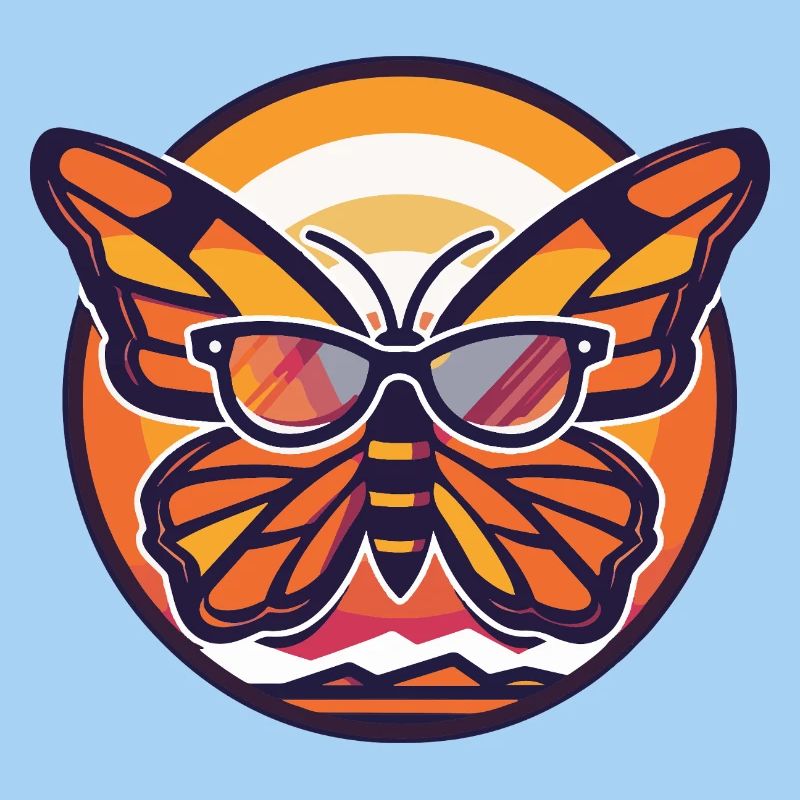 Papillon Bande dessinée cool