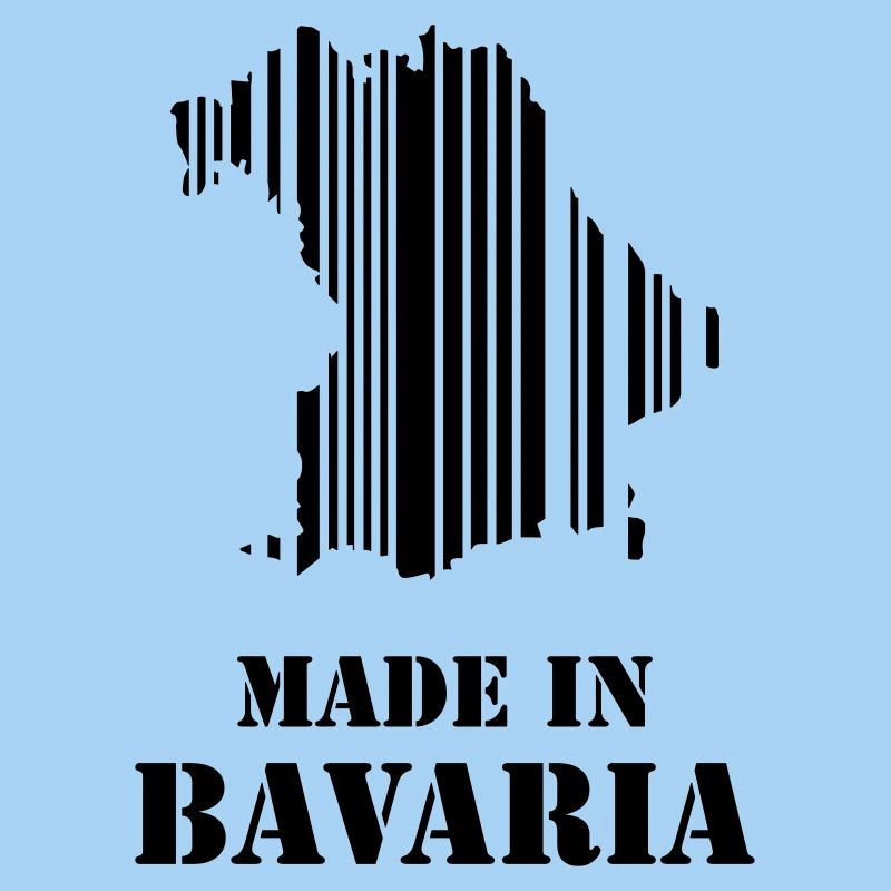 Idée cadeau de carte à code-barres made in Bavaria