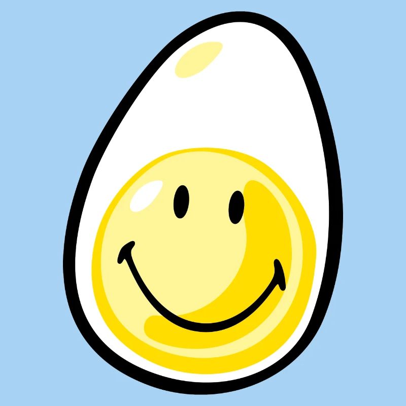 Smiley Hardboiled Egg