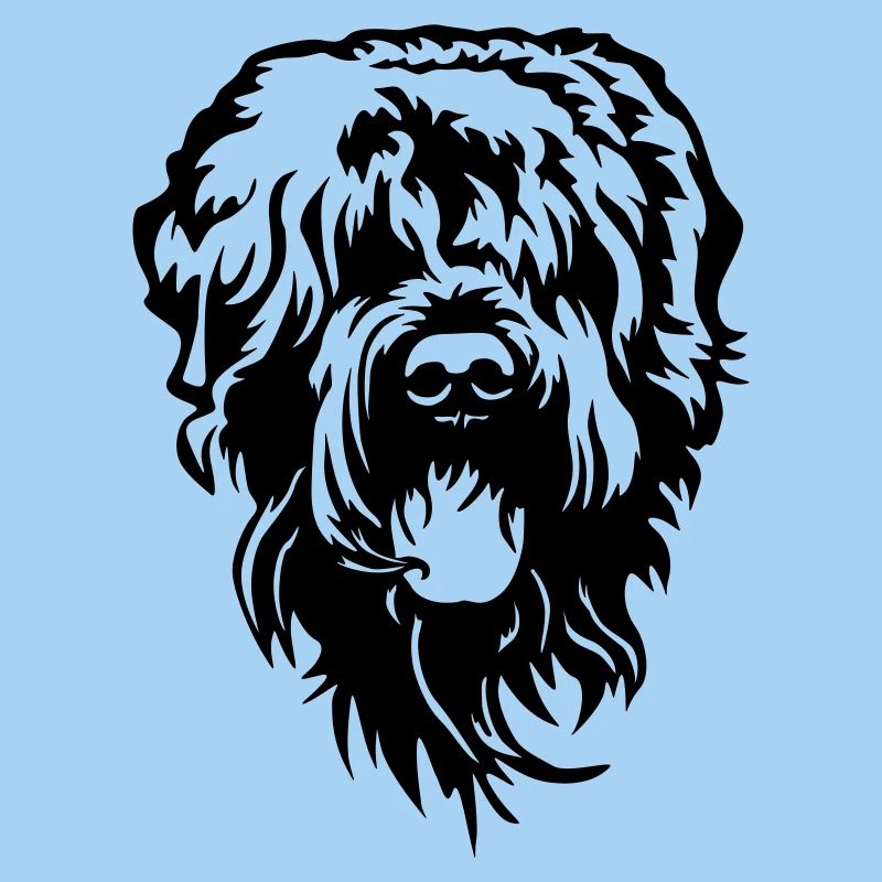 Tête de terrier russe