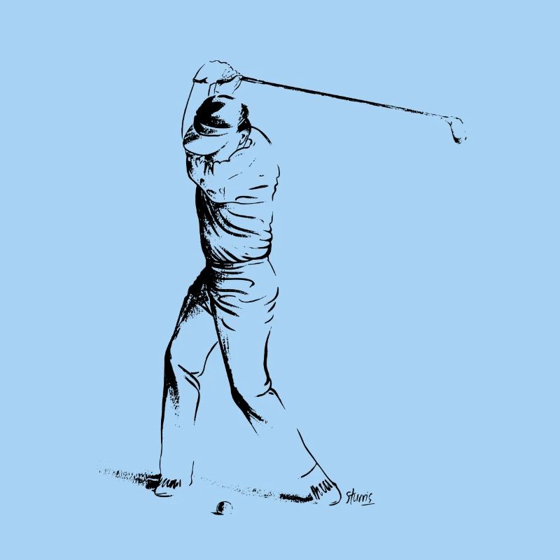 Image d’un golfeur pendant le match