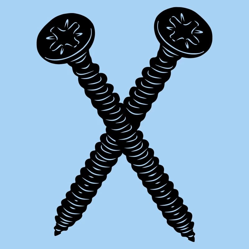 Deux vis croisées