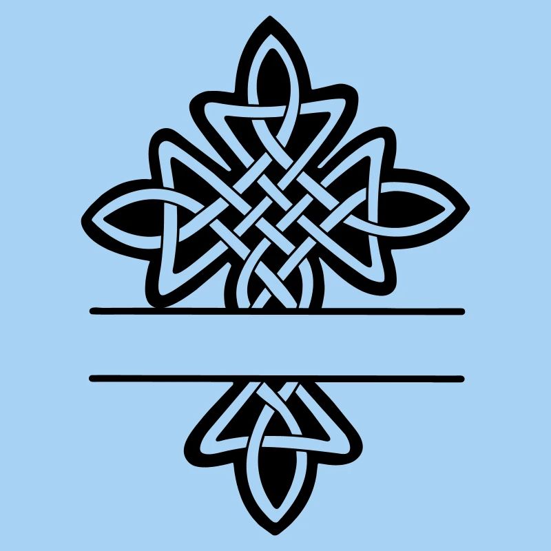 Monogramme croisé celtique