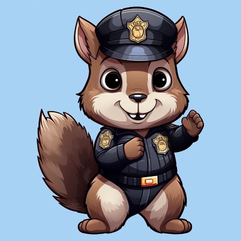 Squirrel Policeman
