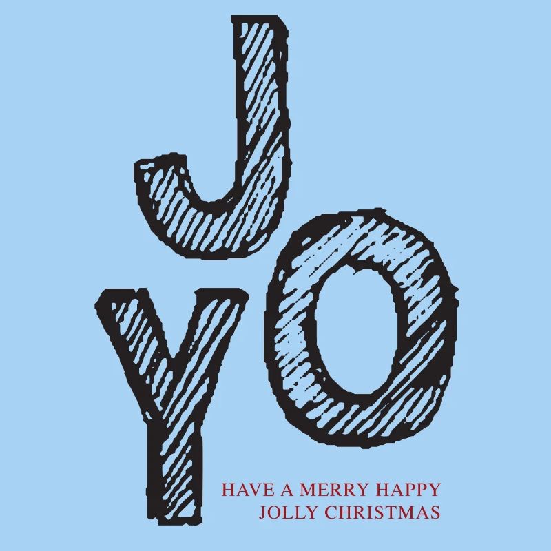 JOY Christmas Joy Lettering