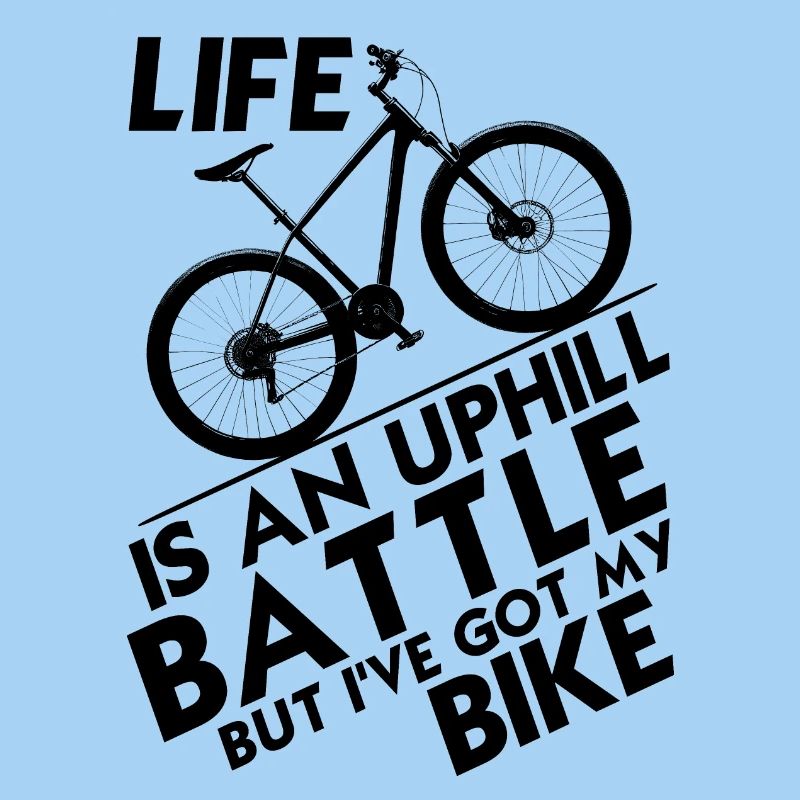 La vie est une bataille difficile, mais j’ai mon vélo !