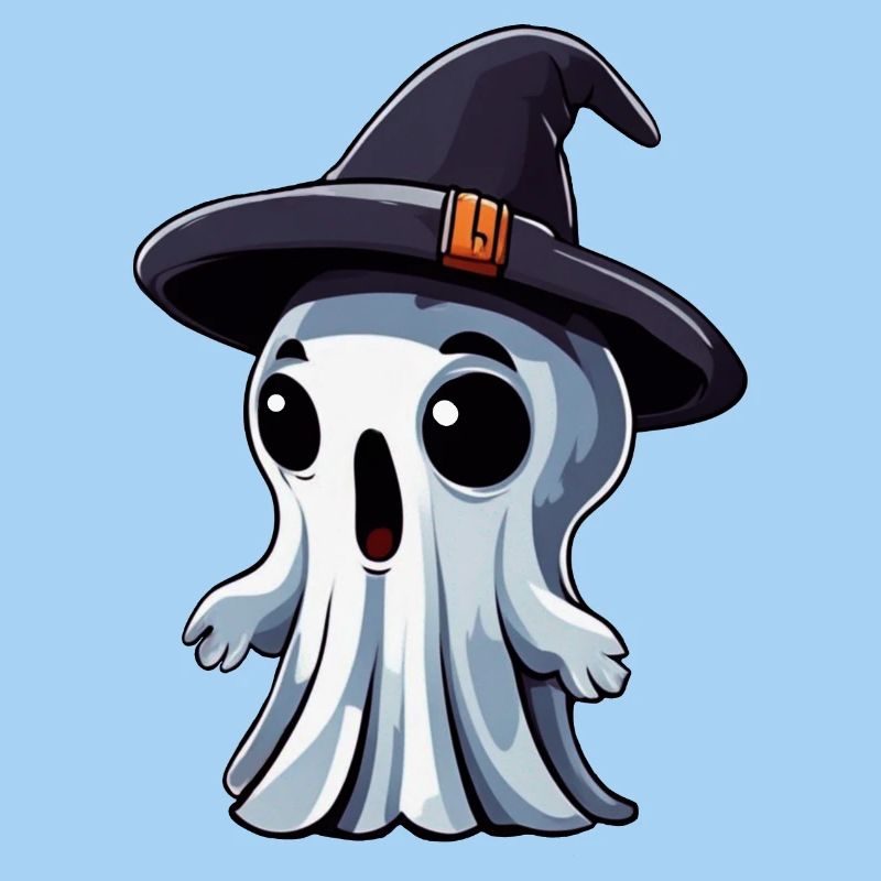 Halloween: Ghost with Hat