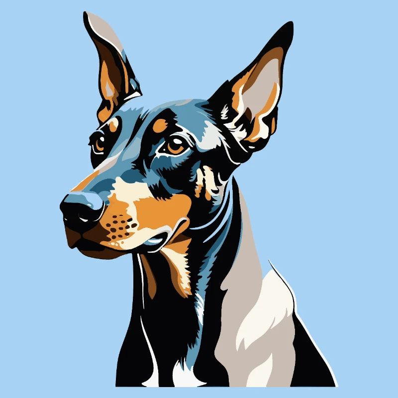 Doberman Pincher - Conception de chien de compagnie