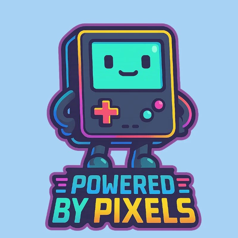 Bot pixelisé avec message renforcé