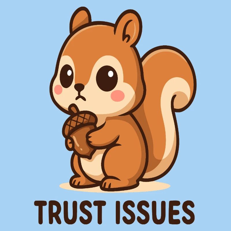 Eichhörnchen mit Trust Issues