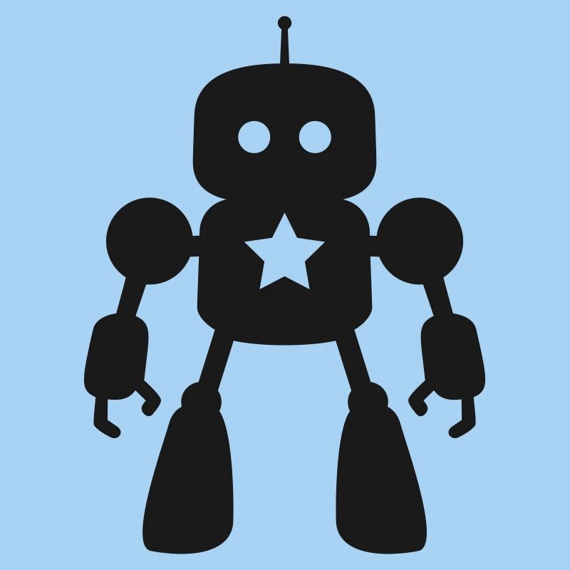 Robot with Star AI Sci-Fi Nerd