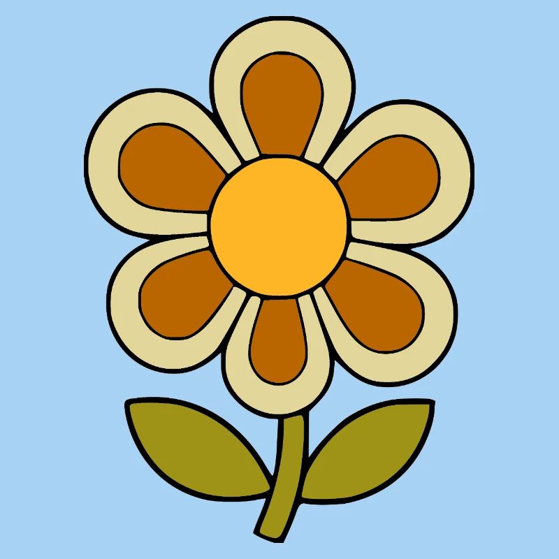 70s flower pattern retro flowerpower