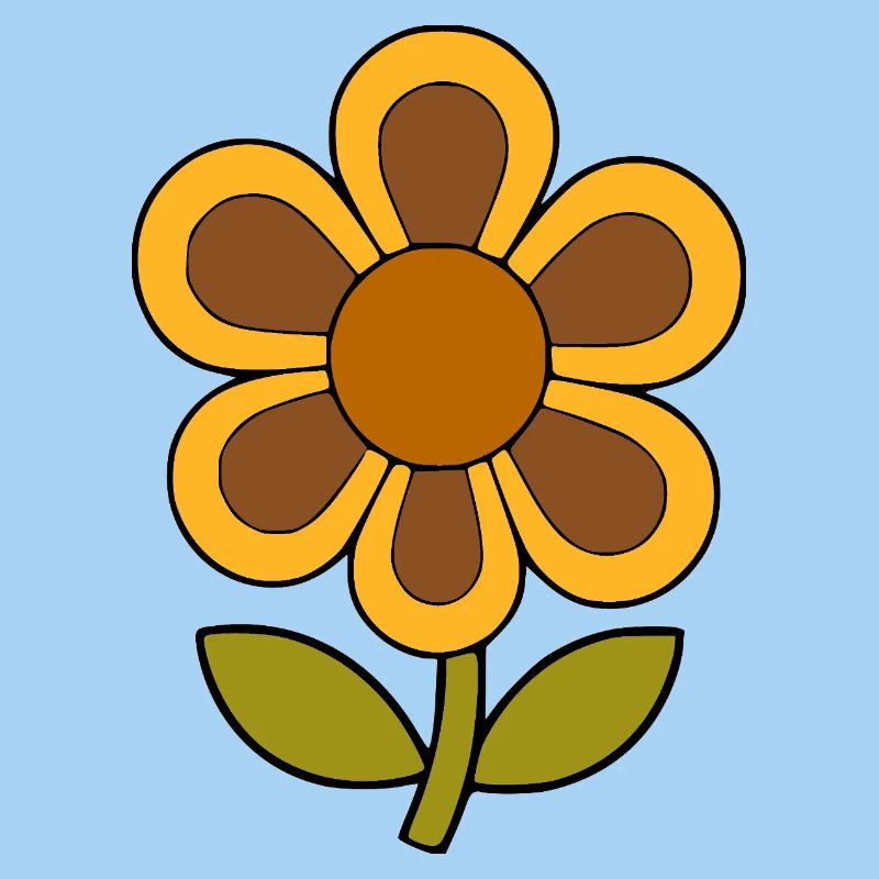 70s Flower Pattern Retro