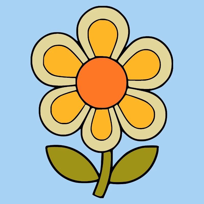 70s flower pattern retro flowerpower