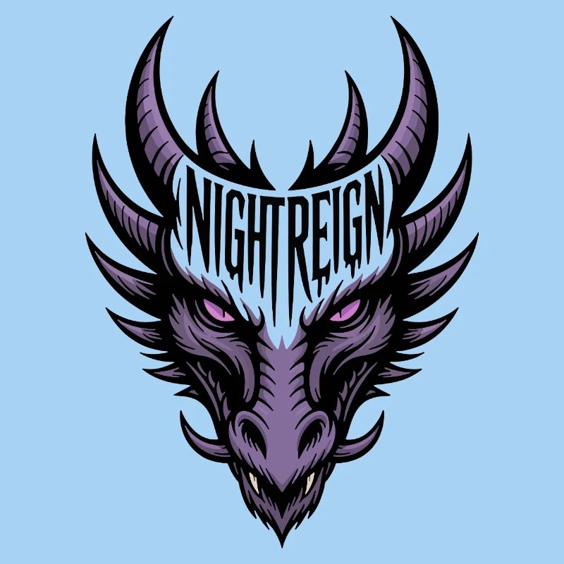 Violet Night Dragon - Night Reign