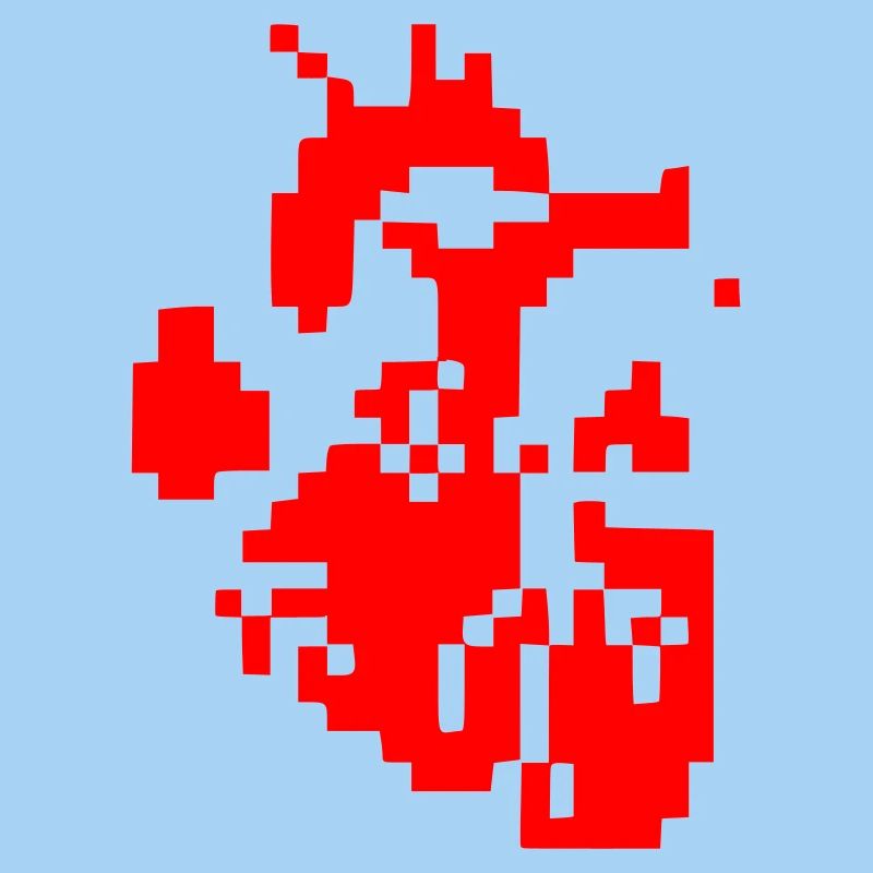 Résolution des Pixels de Cœur Glitch