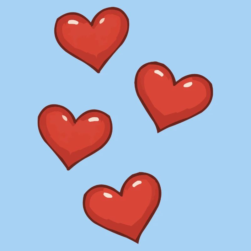 Three Red Hearts