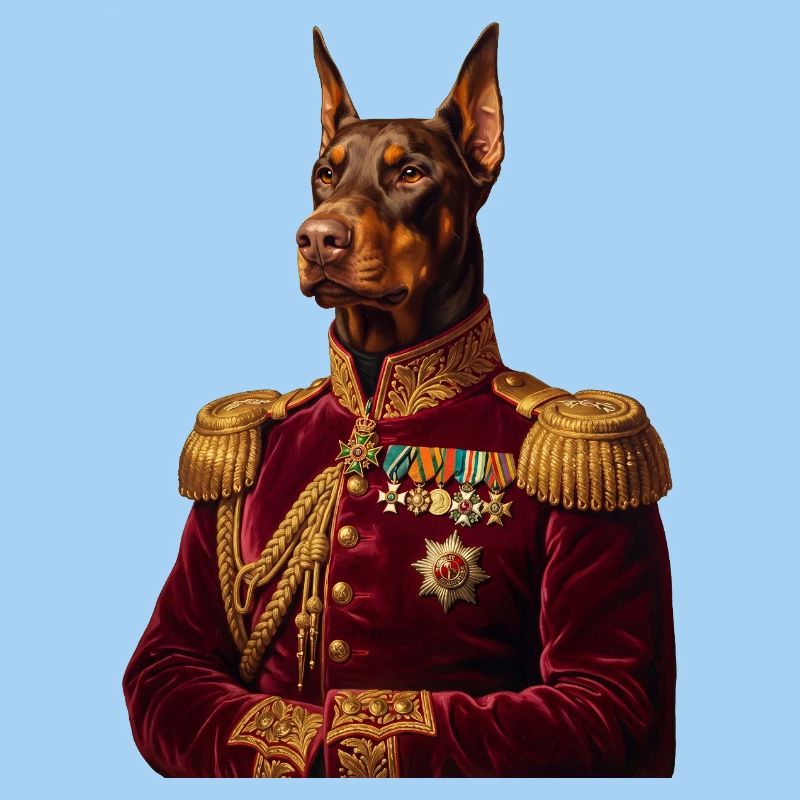Portrait du Doberman : Le Général Royal
