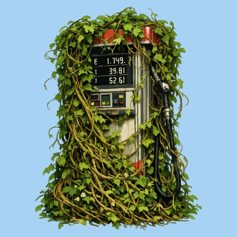 Efeu-Eingeschlossene Pumpe