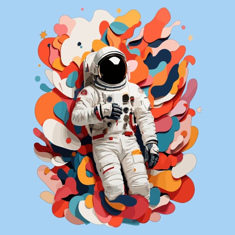 Image colorée d’astronaute