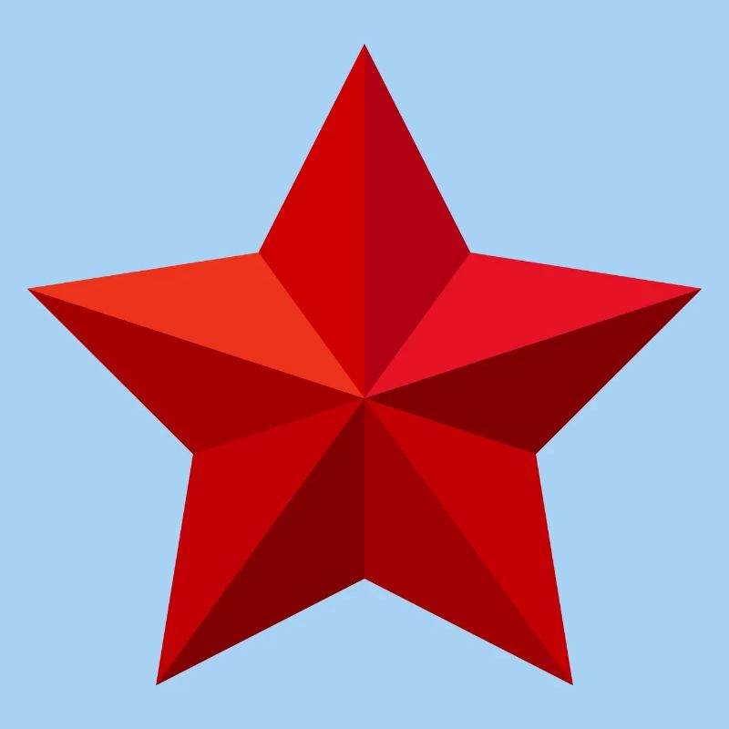 Red Star Red Star Christmas Crest Flag
