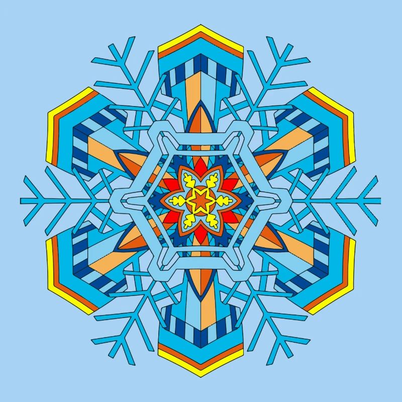 Snowflakes mandala
