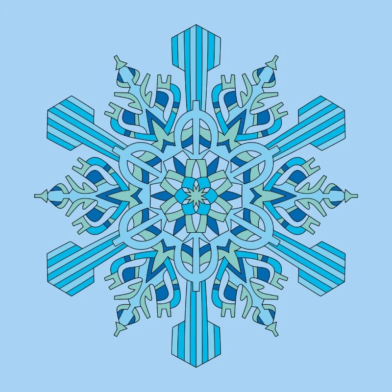 Mandala de flocons de neige