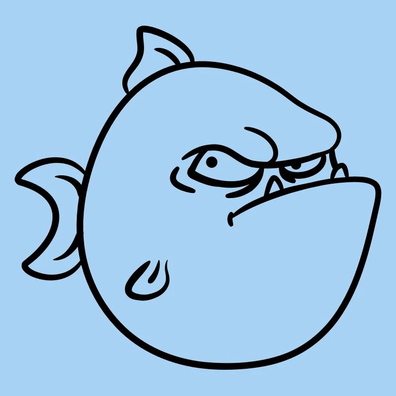 Poisson sombre mal