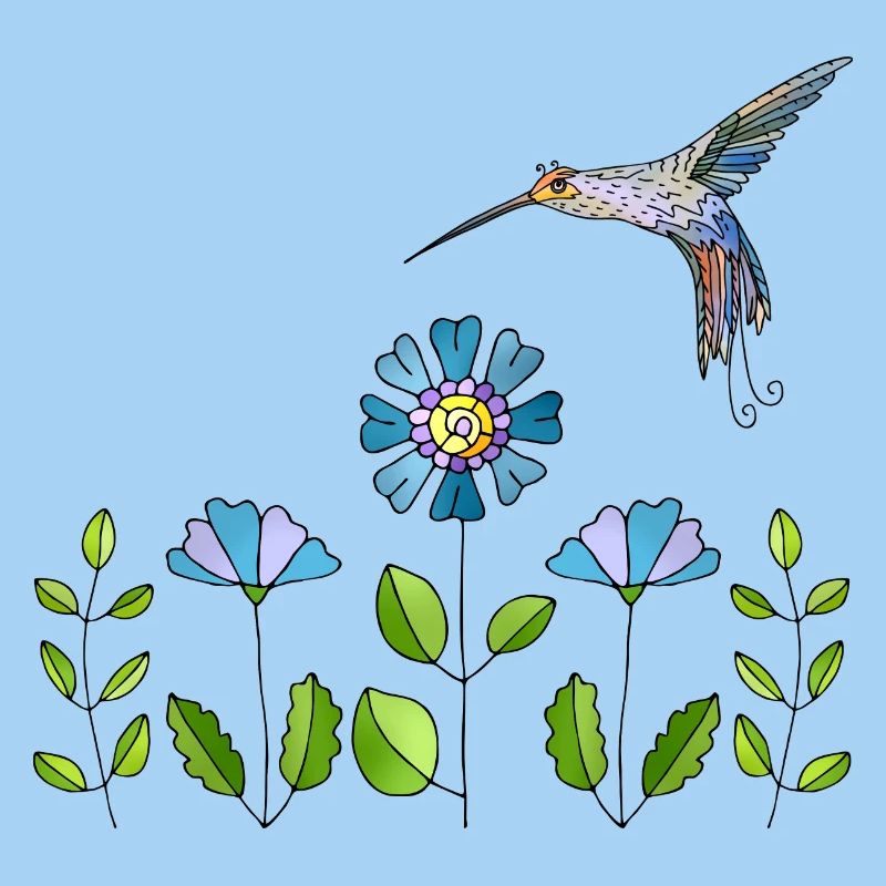 Bunter Vogel