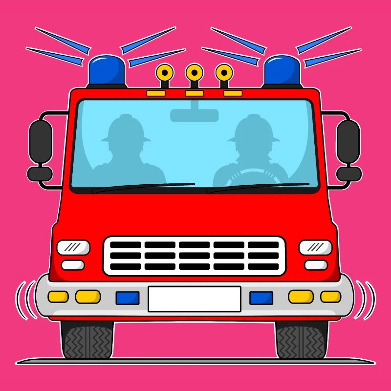 Fire engine without lettering