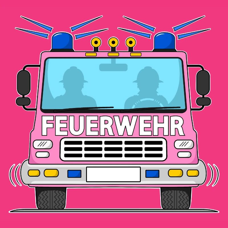 Fire engine in pink