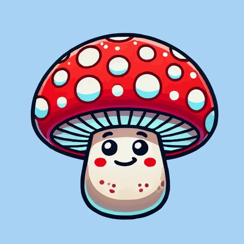 dessin animé de champignons