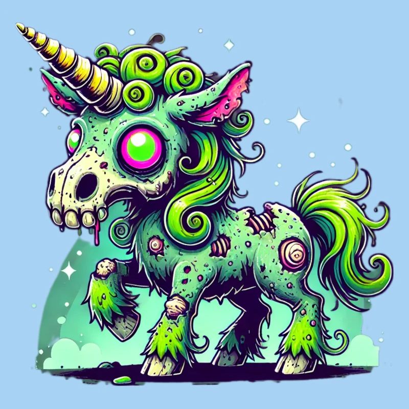Zombie Einhorn, Zombiecorn, Einhorn, Horror
