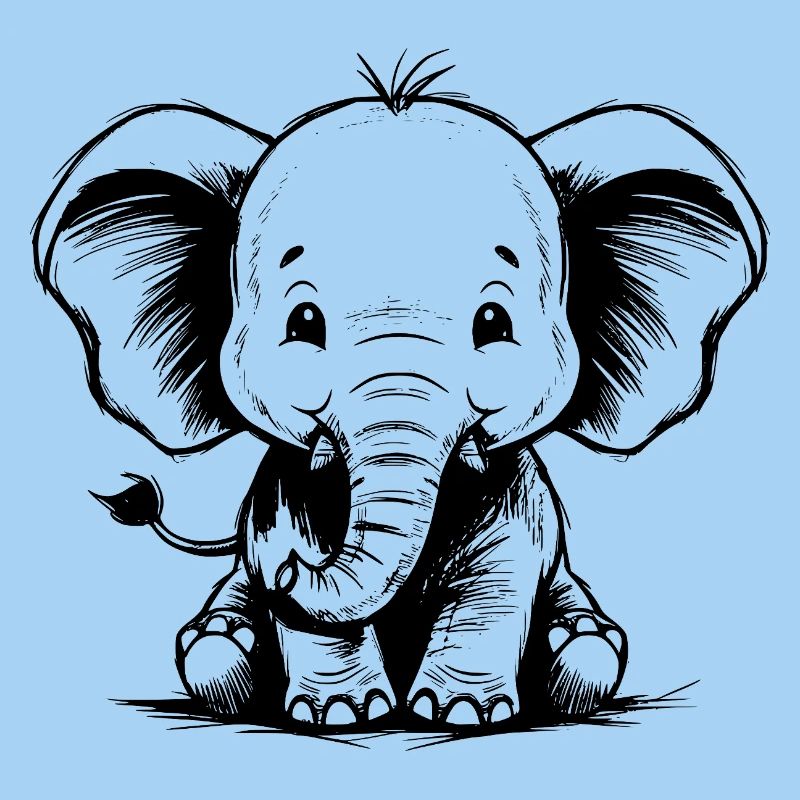Éléphant mignon